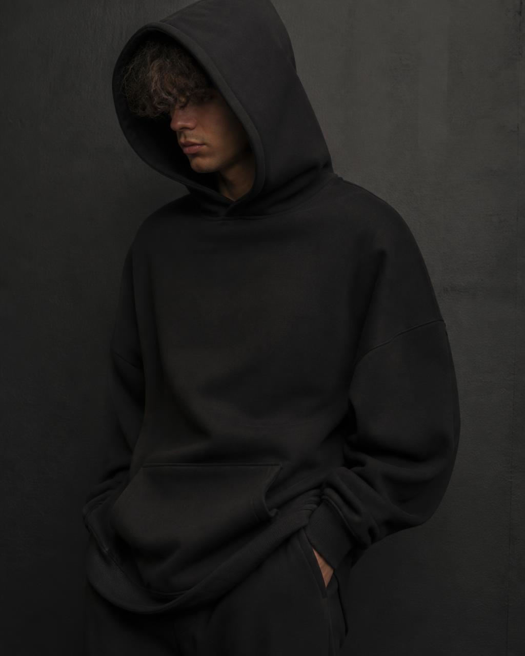 AFTER HOURS HOODIE in Off-Black